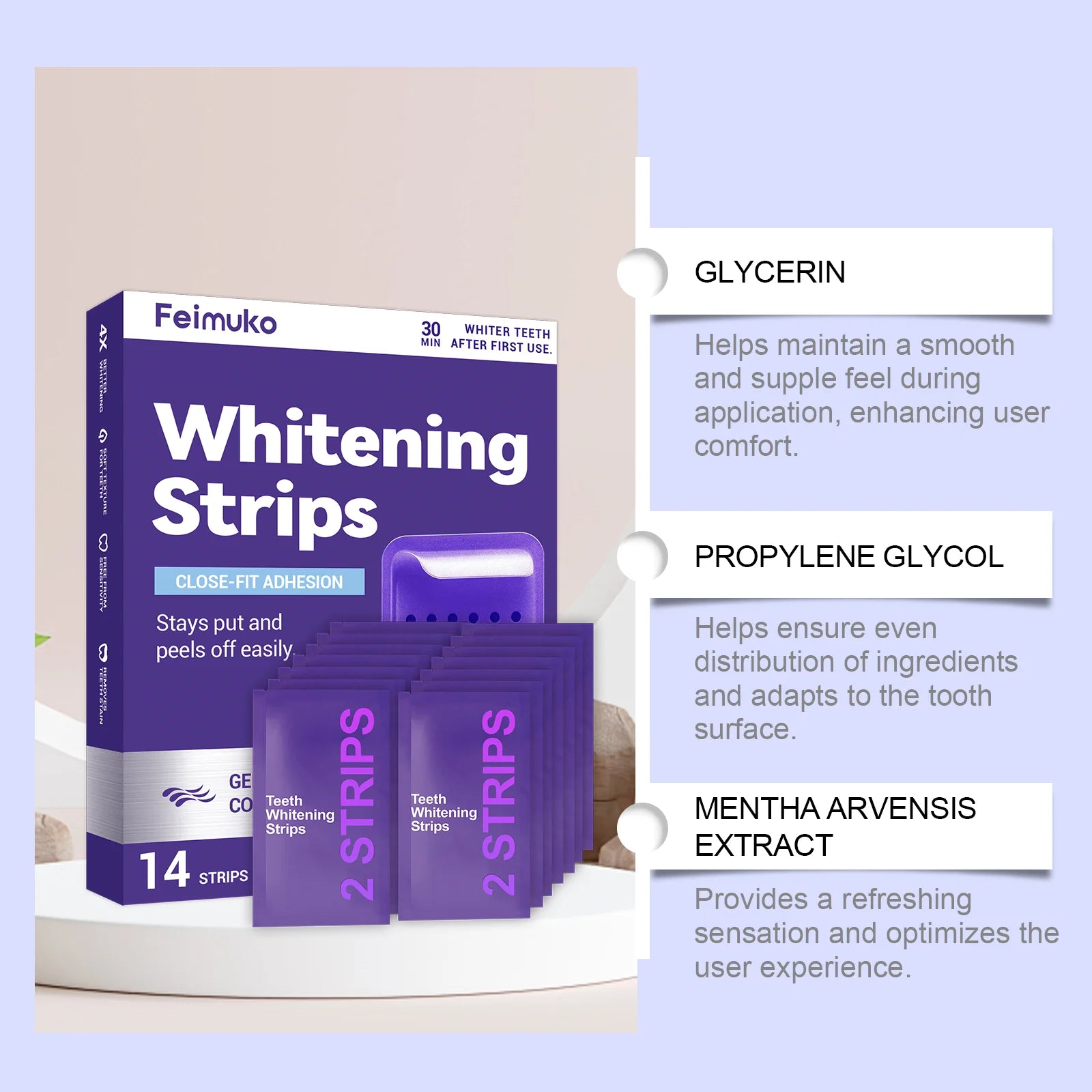 Purple Bright Smile Strips