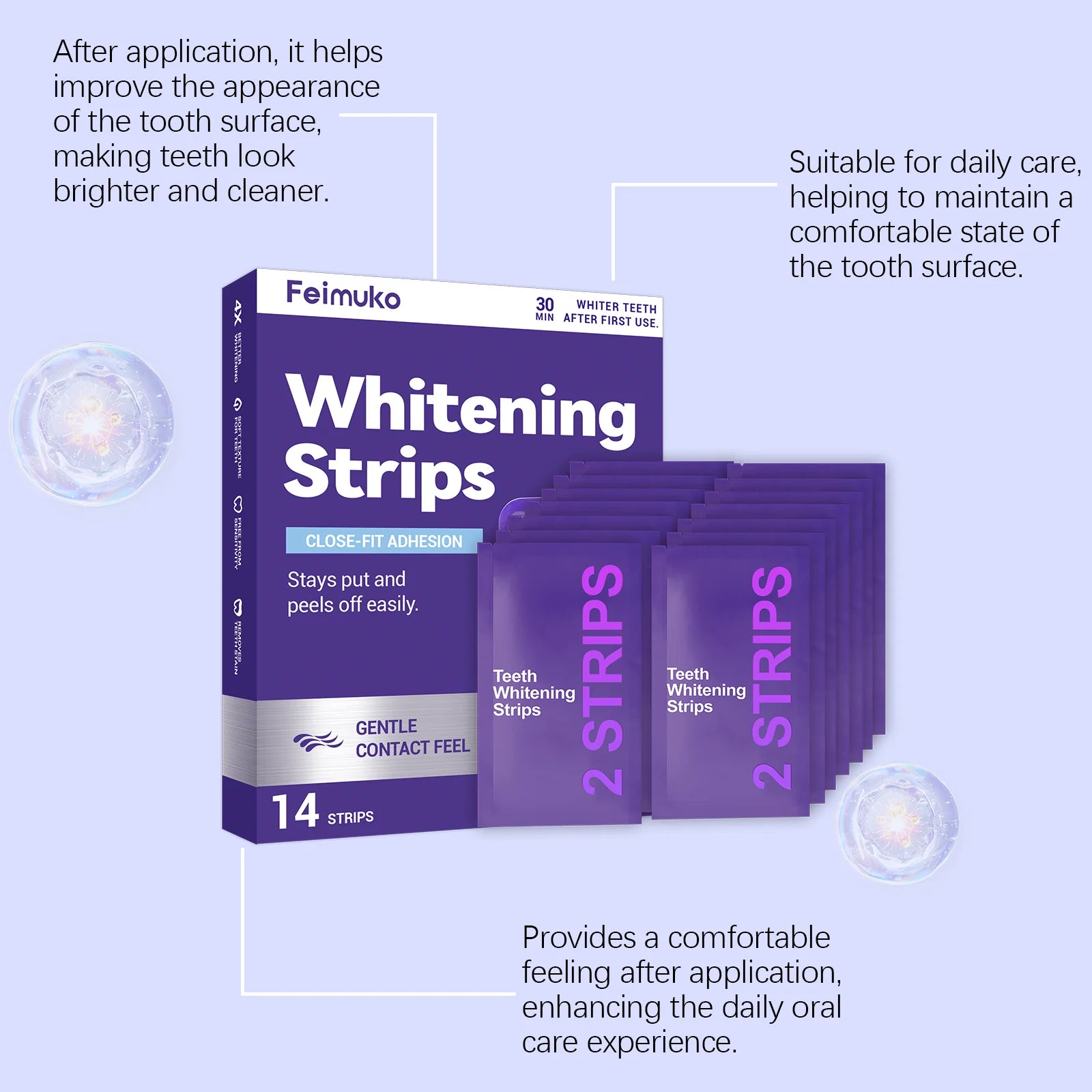 Purple Bright Smile Strips
