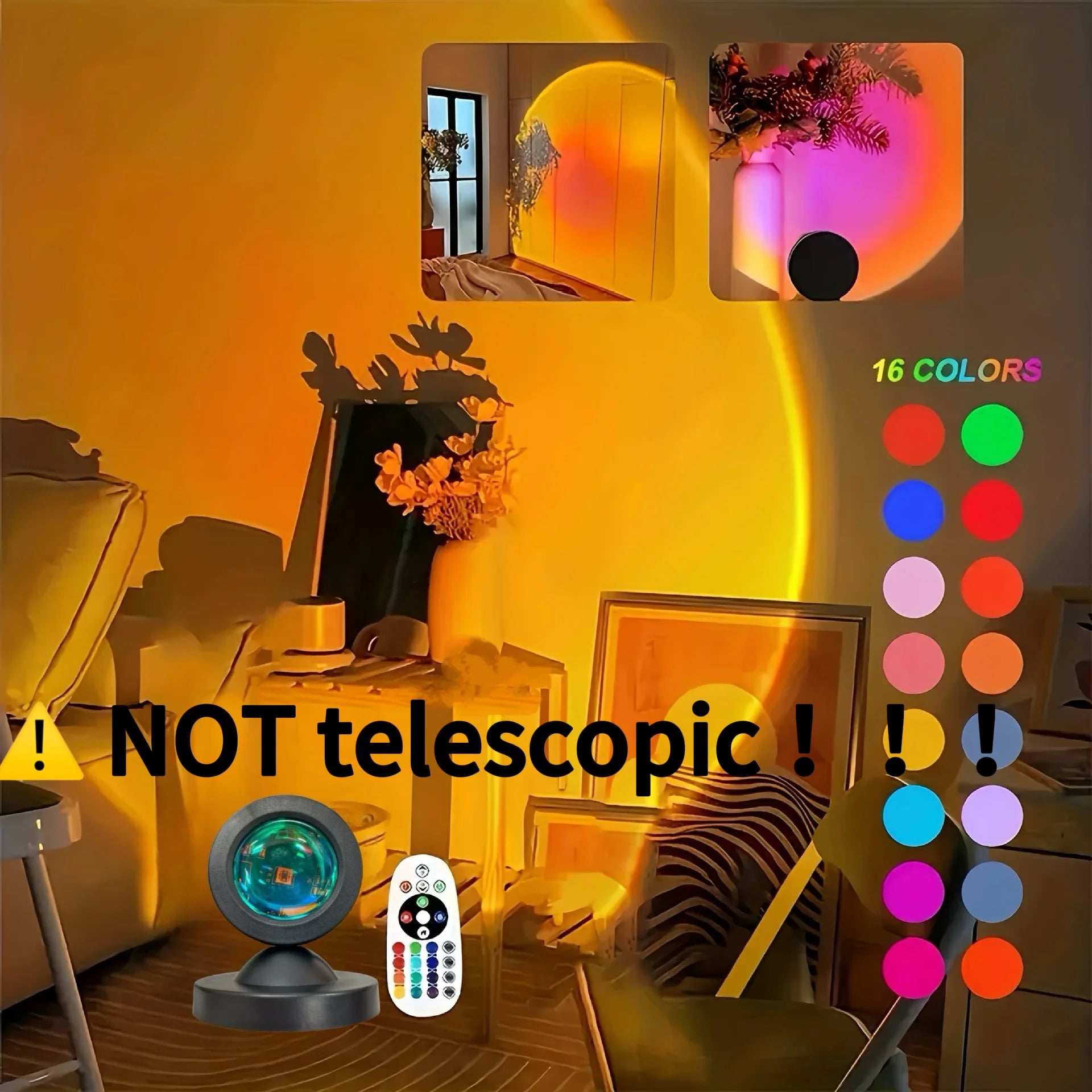 Sunset Glow Projection LED Lamp