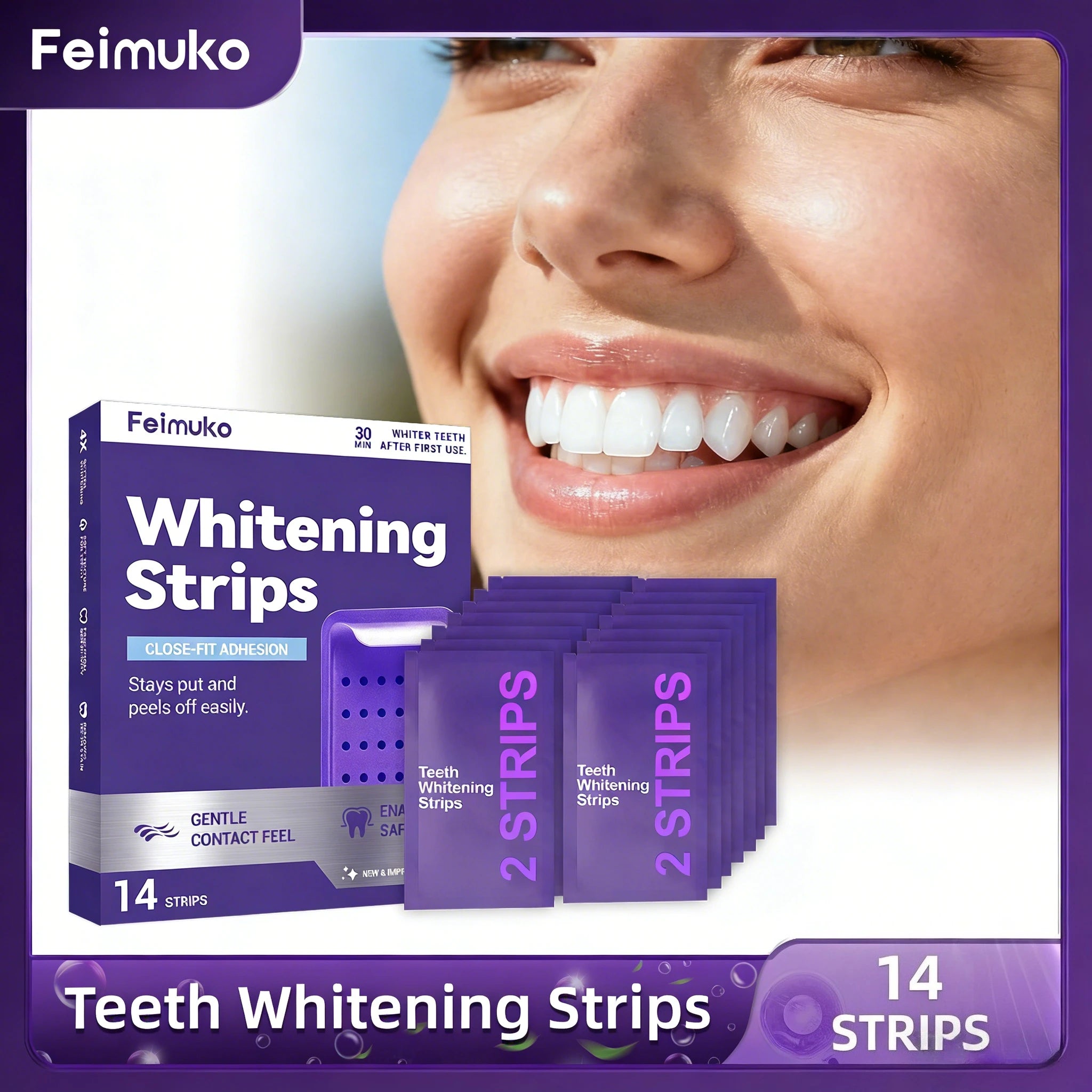 Purple Bright Smile Strips