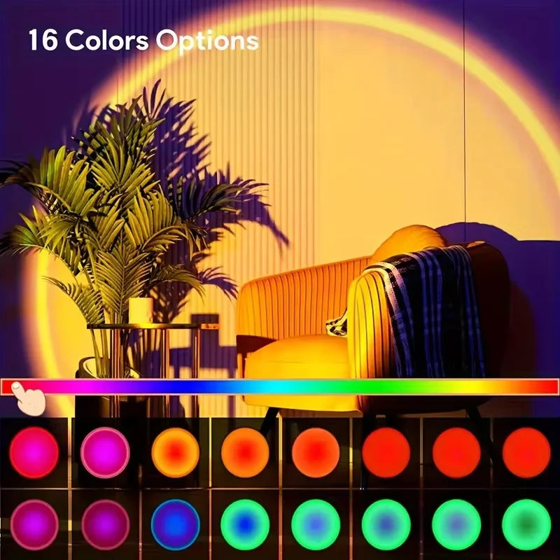 Sunset Glow Projection LED Lamp